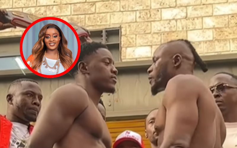 Nadia Mukami consoles Arrow Bwoy after Vurugu 2 TKO defeat to Shakib
