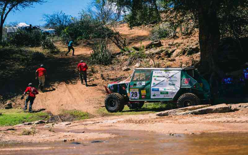 Kenyan-built electric vehicle finishes brutal Rhino Charge off-road challenge