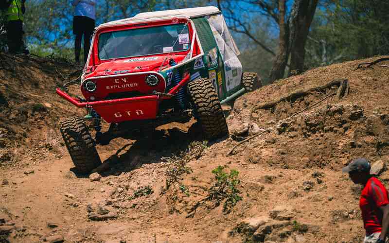 Kenyan-built electric vehicle finishes brutal Rhino Charge off-road challenge