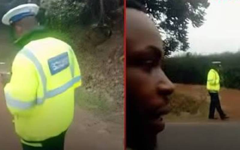 VIDEO: Kiambu activist daringly confronts traffic officers over alleged bribes