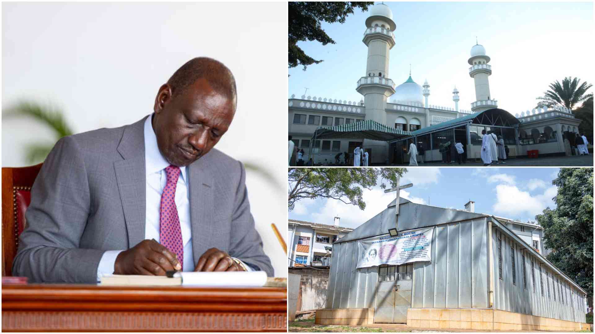 Muslim clerics ask Ruto to build mosque at State House in push for inclusivity
