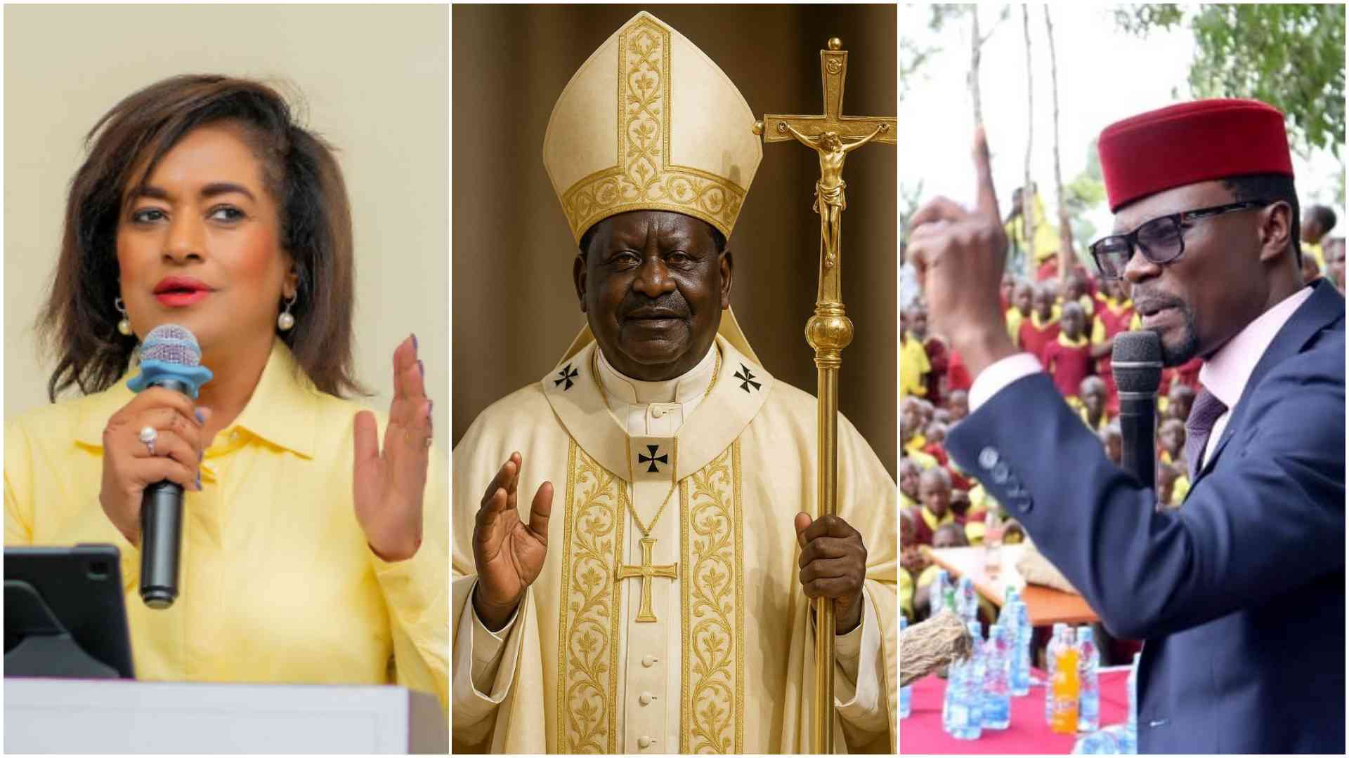 Passaris, Didmus Barasa angrily condemn mockery of Raila as Pope in viral meme trend