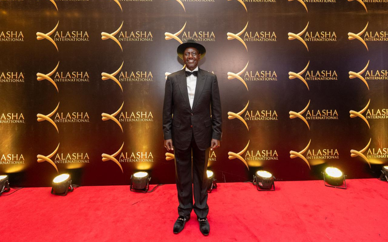 PHOTOS: President Ruto dazzles in sleek black tux, fedora during Kalasha Awards