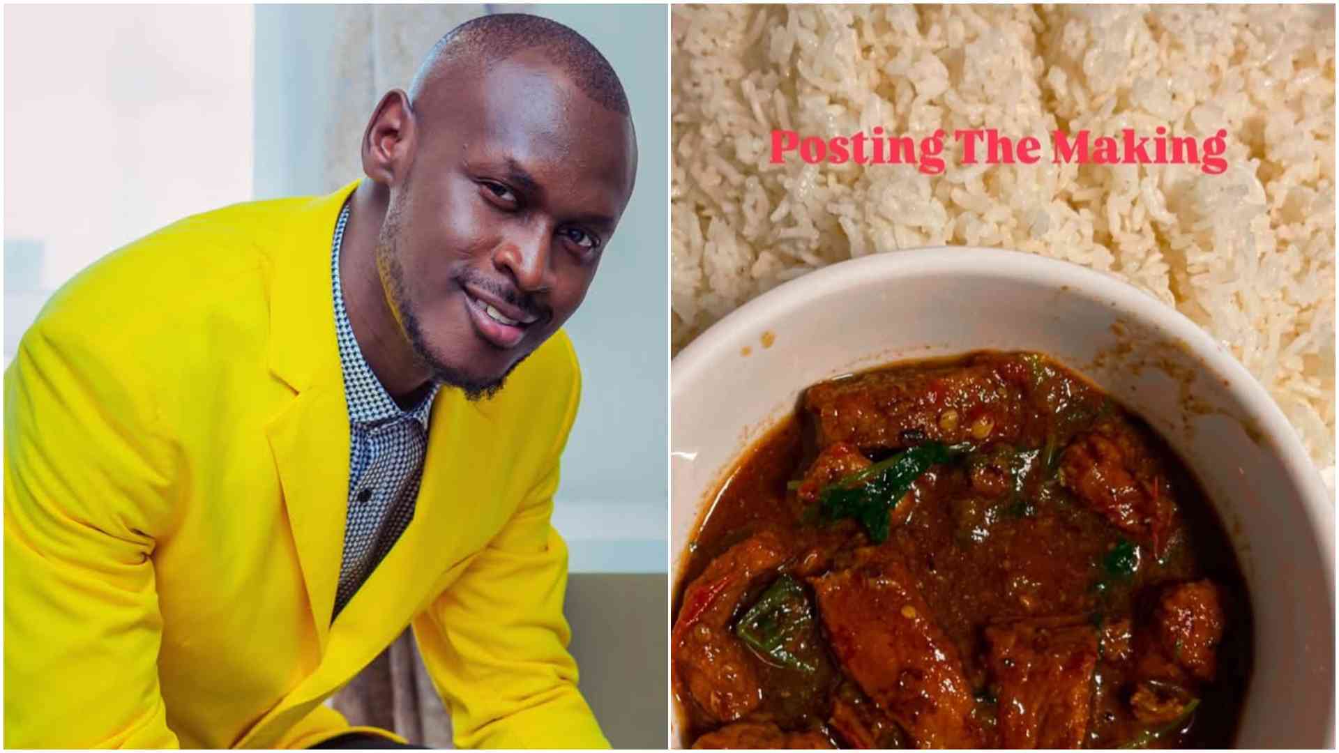 King Kaka impresses fans with sweet dad moment as he cooks for his kids months after separation