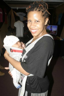 Judge Joanne and baby Rainn