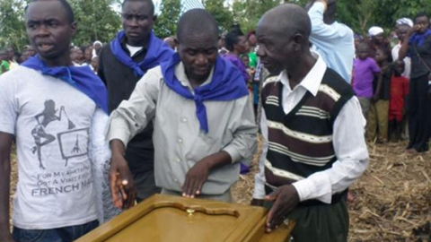 Evans Yamboko's burial