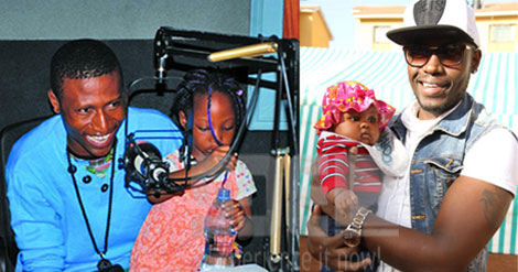 Musicians with their daughters Octopizzo (left) and Frasha (right)