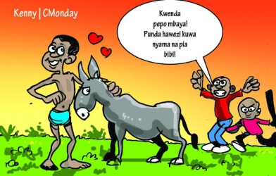 Shame as Narok man busted having sex with donkey is paraded nude at ...