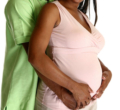 Pregnant african couple