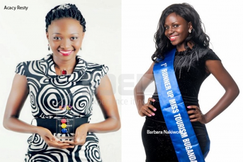 MTV's Acacy Resty and Miss Tourism finalist Barbra Nakiwolo