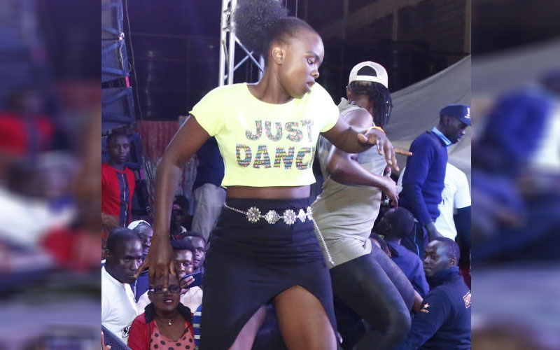 Dancers during Harmonize Live in Nakuru event at S