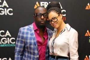 Jim Iyke and Nadia Buari 