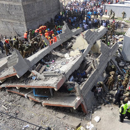 Makongeni building collapses