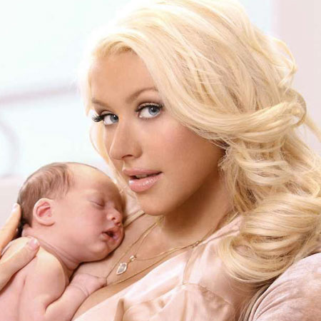 Christina and baby