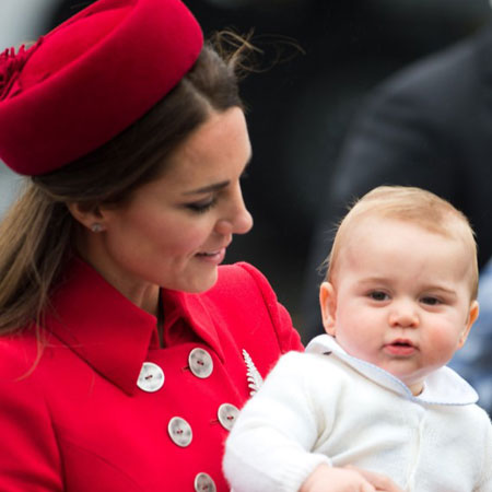 Kate and baby George