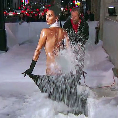 Kim kardashian snow blower