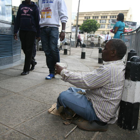 Street beggar