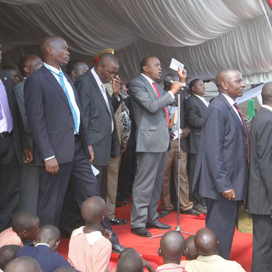 president uhuru,rally