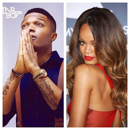 Wizkid with Rihanna