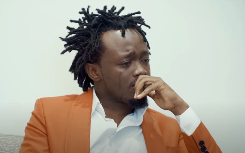 Bahati painfully recounts how his mother died at home