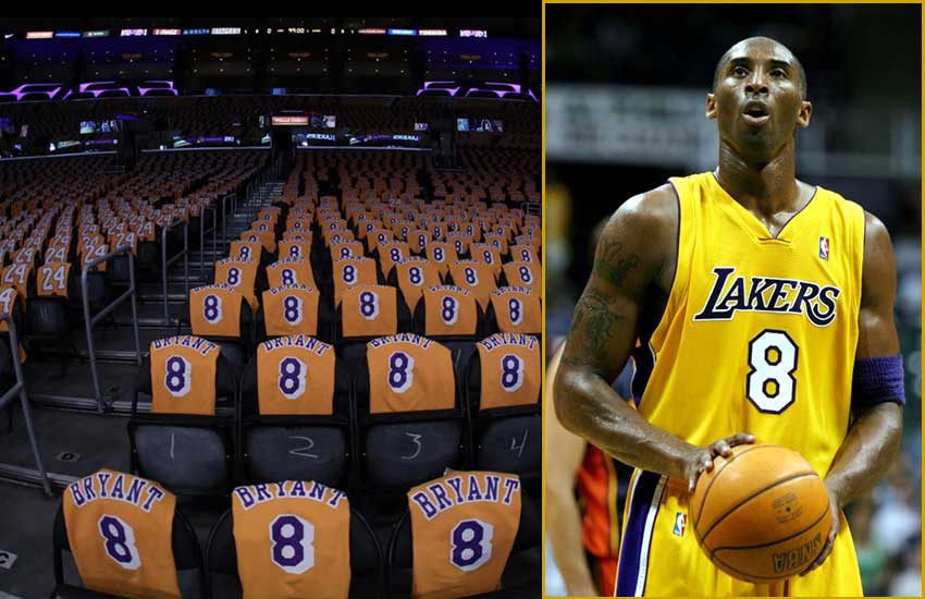LA Lakers give away 20,000 free Kobe Bryant jerseys