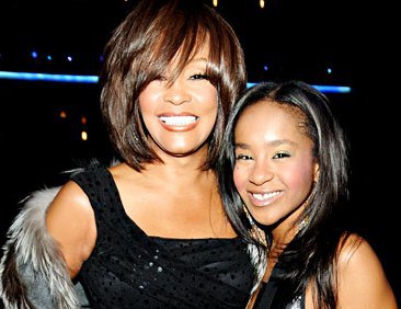 Bobbi Kristina (right) with her late mother, Whitney Houston (left) Photo: Courtesy