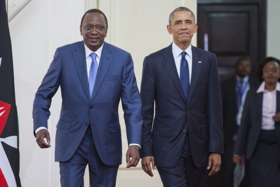 Presidents Barack Obama and Uhuru Kenyatta