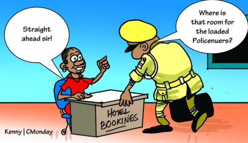 Police cartoon illustration