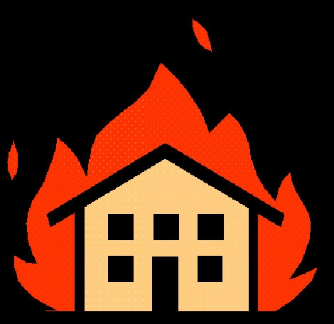 House ablaze