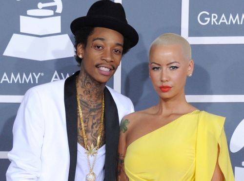 Wiz Khalifa with ex-wife Amber Rose