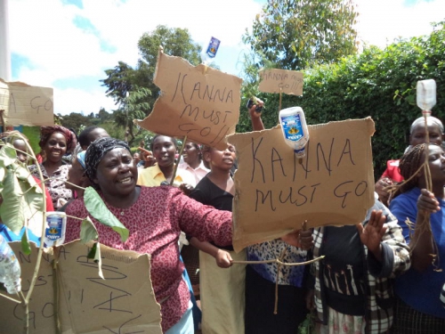 Limuru women demonstrate