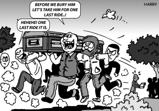 Drama as goons ‘hijack’ funeral, take off with casket