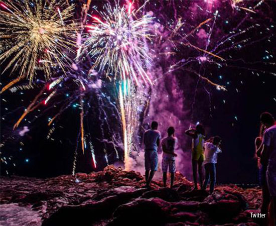 brazil; new year eve; fireworks