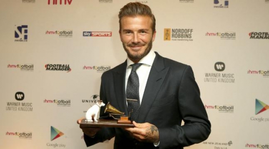 Football legend David Beckham awarded Legend of Football award