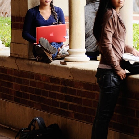 students in campus