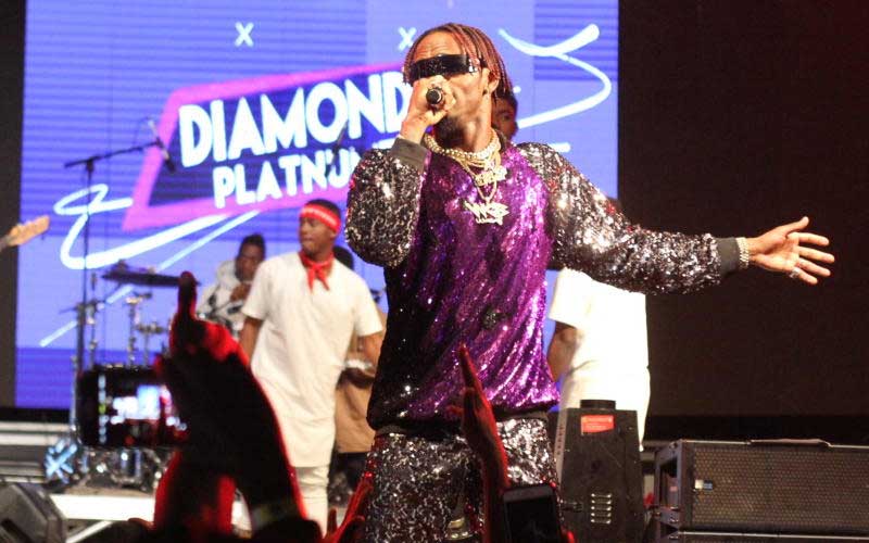 Tanzania's bongo star Diamond Platinumz during Was