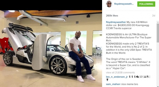 Floyd Mayweather's 'hype car'