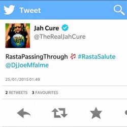 Jah Cure's tweet