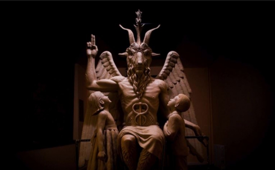 Baphomet sculpture in Detroit