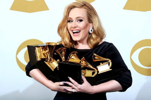 Adele at a past Grammy Award ceremony