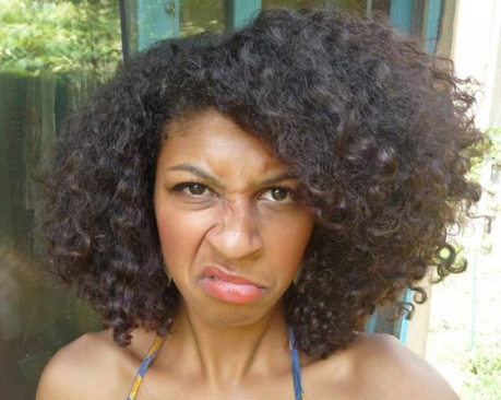 Woman with natural hair