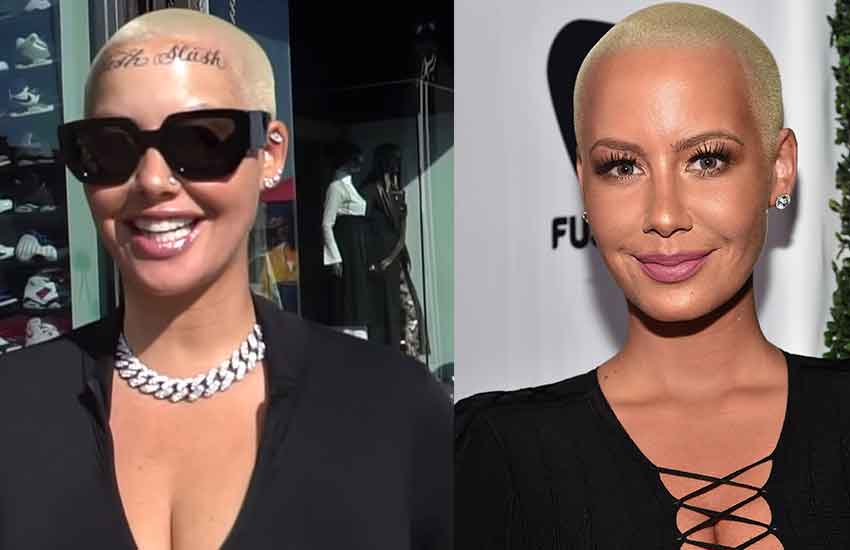 Amber Rose Shows Off Her Enormous New Face Tattoo The Standard 