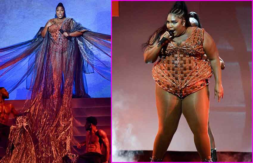 Lizzo praised for body confidence as she performs at BRITs in tiny